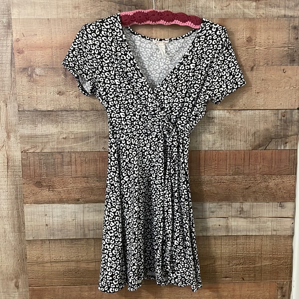 Rolls Coster Cheetah Wrap Dress